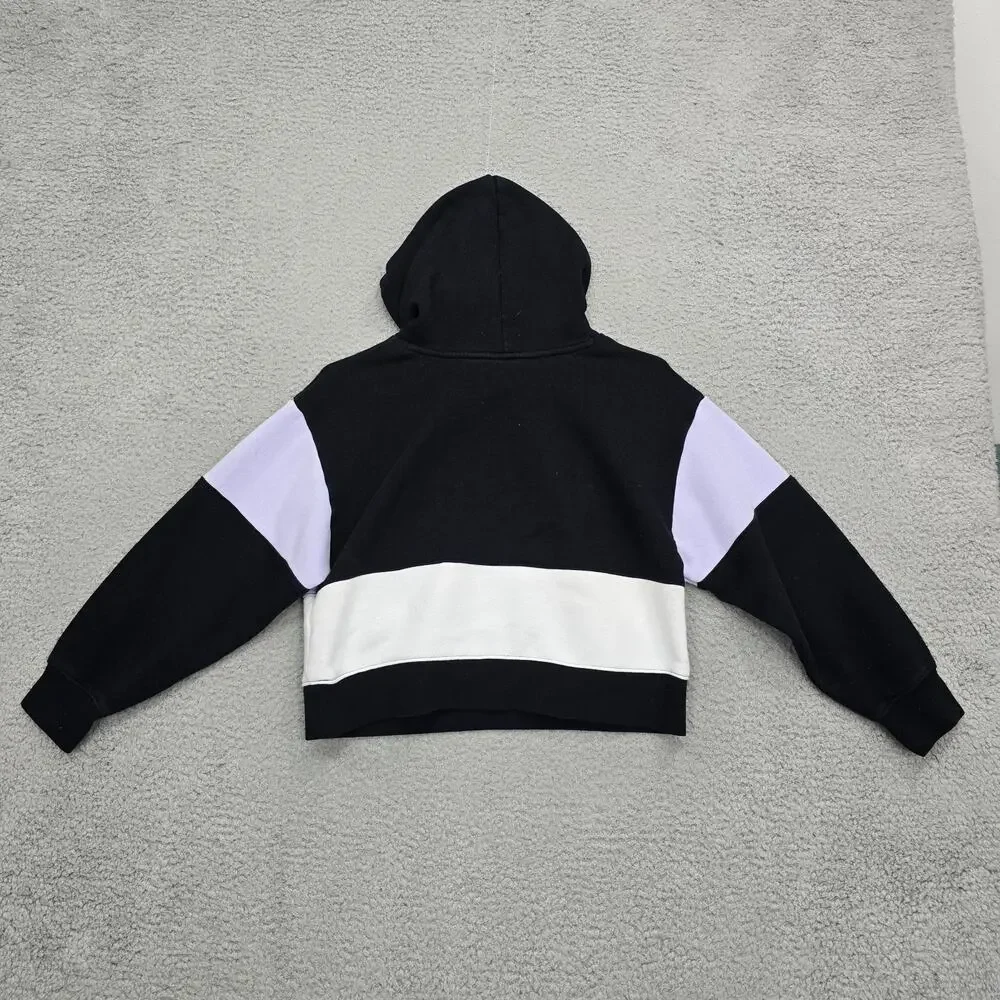Nike Air Jordan Hoodie Girls Medium 10-12 Air Garden Pullover 45C021-023 Black